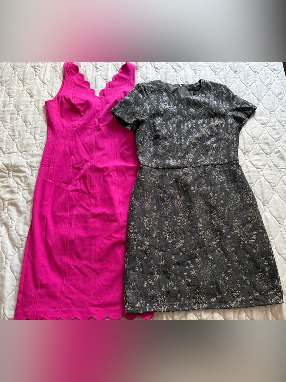 Two Womenโs Banana Republic Dresses Size 14 Tall